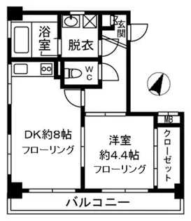 ベルマンション【2階】の間取り