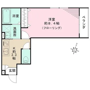 FORTRESS中野坂上【3階】の間取り