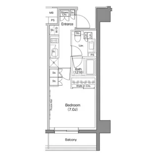 ザ・パークハビオ神楽坂香月【1階】の間取り