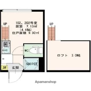 STAGE中野Ⅲ【2階】の間取り
