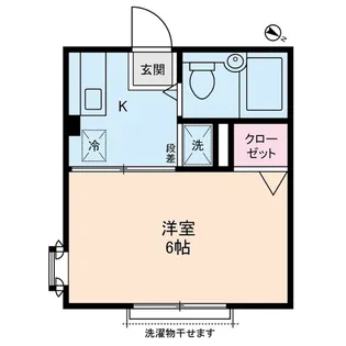 カディカワセⅡ【1階】の間取り