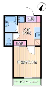 アパートメンズ35【1階】の間取り