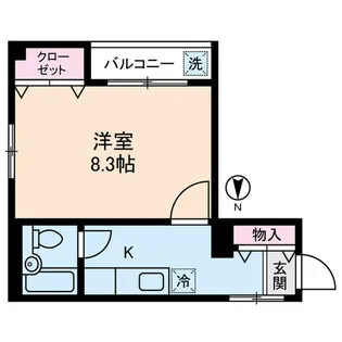 ソレイユ清水【2階】の間取り