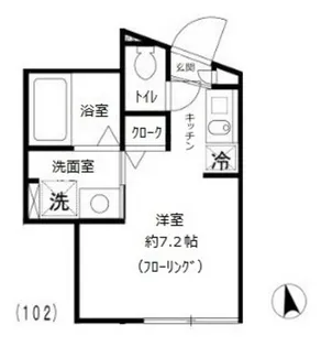 ヌーヴォープリエール【1階】の間取り
