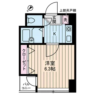 アベニール曙橋【4階】の間取り