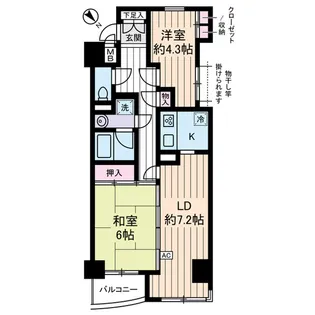 リリエンベルグ壱番館【0302号室】の間取り