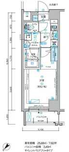 メインステージ小竹向原【3階】の間取り