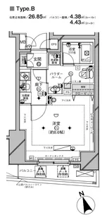 メインステージ西荻窪Ⅱ【13階】の間取り