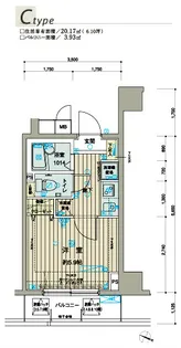 メインステージ西新宿【807号室号室】の間取り