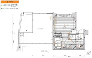 メインステージ赤塚【501号室号室】の間取り