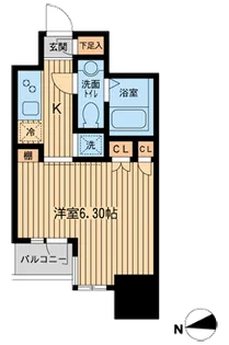 KDXレジデンス東新宿【8階】の間取り