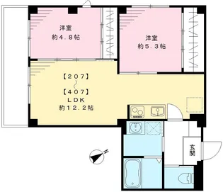 ムサシヤレジデンス【307号室号室】の間取り