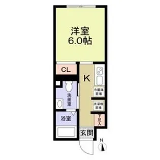 レジス大山【2階】の間取り