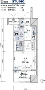 メインステージ江戸川橋Ⅲ【305号室号室】の間取り