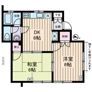 ハイツ・セシボン【1階】の間取り