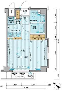 メインステージときわ台【304号室号室】の間取り