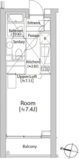 カスタリア渋谷櫻丘【2階】の間取り