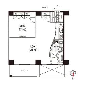 クイズ恵比寿【8階】の間取り
