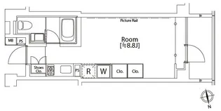 カスタリア市ヶ谷【2階】の間取り