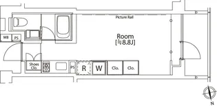 カスタリア市ヶ谷【2階】の間取り