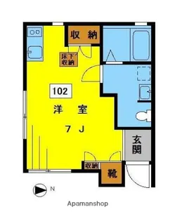 RISE若宮【1階】の間取り