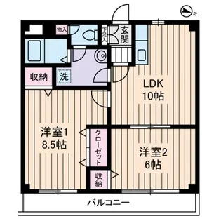 クレール秀光【3階】の間取り
