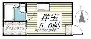 トップ・ルーム新宿【2階】の間取り