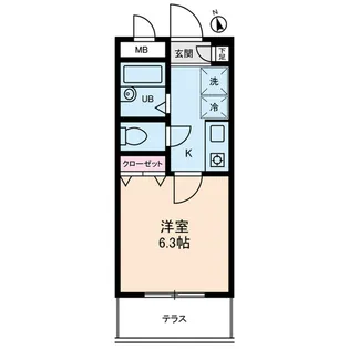 パルムドールハイム【1階】の間取り