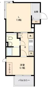 GRAN PASEO新宿【4階】の間取り