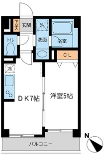 ルクレ初台【3階】の間取り