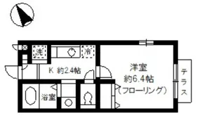 クレール弥生【1階】の間取り