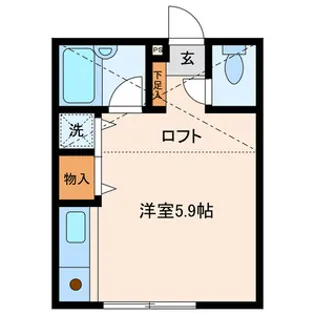 コートサイド富士見【201号室号室】の間取り