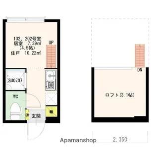 STAGE 北新宿【1階】の間取り