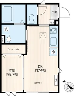 ビューノ上池袋【101号室号室】の間取り