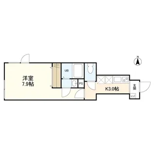 ウェルスクエアイズム四谷大京町【1階】の間取り