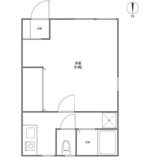 レレラ笹塚【1階】の間取り