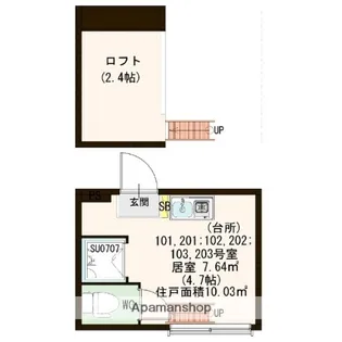 グランドーレ高円寺【1階】の間取り
