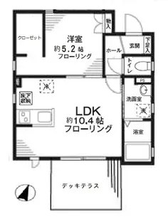 ティーダ富士見台【1階】の間取り