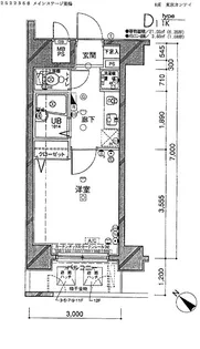 メインステージ巣鴨【403号室号室】の間取り