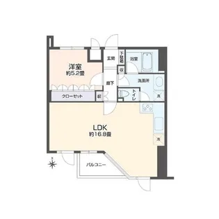 リエトコート四谷【4階】の間取り