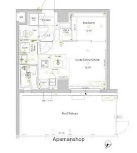 ルクレ高円寺アジールコート【6階】の間取り