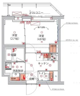 ハーモニーレジデンス神楽坂ヒルズTHIRD【3階】の間取り