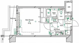 ラフィスタ武蔵関【7階】の間取り