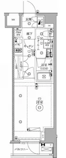 セジョリ池袋WEST【2階】の間取り