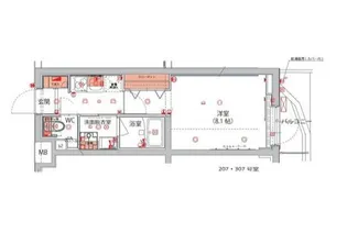 ハーモニーレジデンス新宿 THE NORTH【2階】の間取り