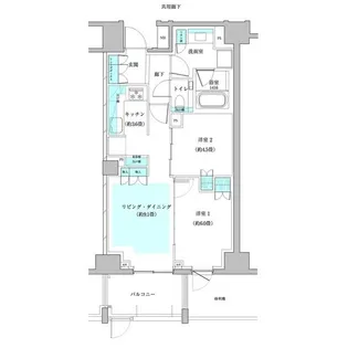 ザ・パークハウス早稲田【1階】の間取り