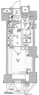 プレミアムキューブG渋谷神南【13階】の間取り
