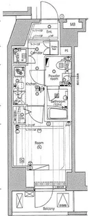 プレミアムキューブG渋谷神南【7階】の間取り
