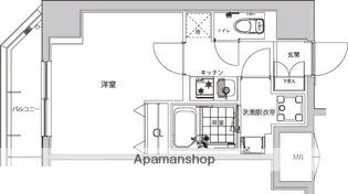 ハーモニーレジデンス早稲田夏目坂【10階】の間取り