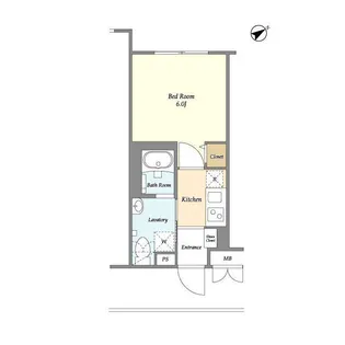 ディームス初台Ⅰ【2階】の間取り